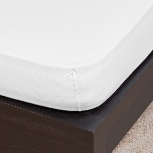 Naturtex Jersey fitted bed sheet - white 180-200x200 cm