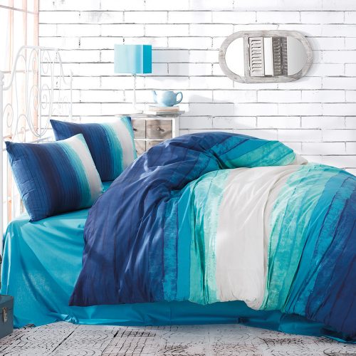 Naturtex 2-piece cotton bed linen set - Ocean