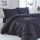 Naturtex 2-piece cotton bed linen set - Black