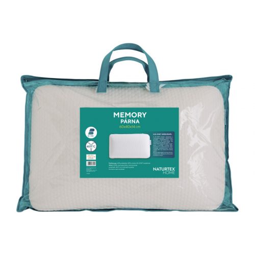 Naturtex Memory BI-OME® kezelt párna 60x40x14 cm hordtáskában