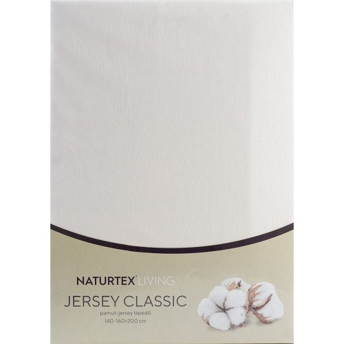 Naturtex Jersey fitted bed sheet - vanilla 90-100x200 cm