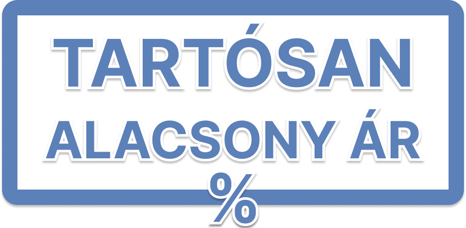 Tartósan alacsony áras termék